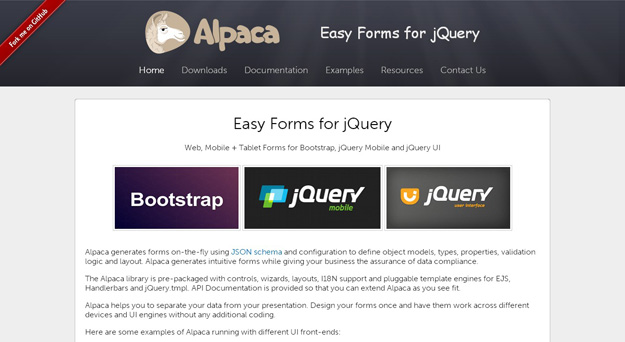 Alpaca  Easy Forms for jQuery