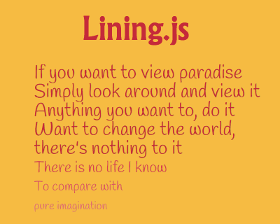 Lining.js – Javascritp Plugin to Easy Select 'nth' Text Lines