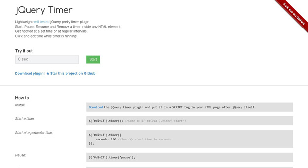 jquery timer