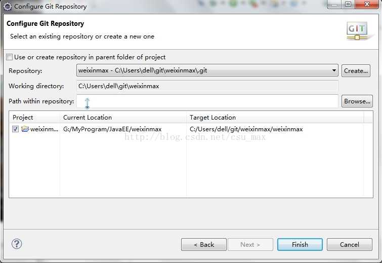 【eclipse下使用git上传(下载)代码至(从)github】13