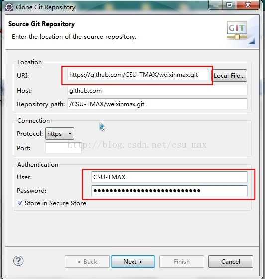【eclipse下使用git上传(下载)代码至(从)github】26