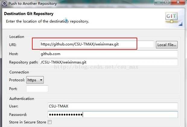 【eclipse下使用git上传(下载)代码至(从)github】17