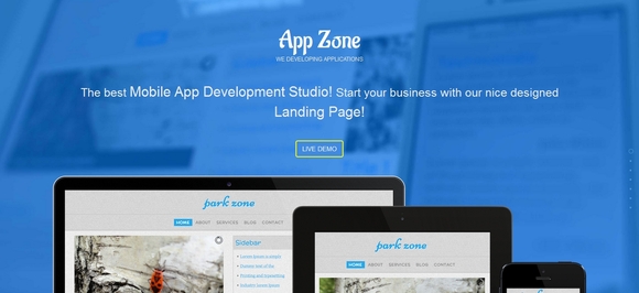 App Zone - free website templates