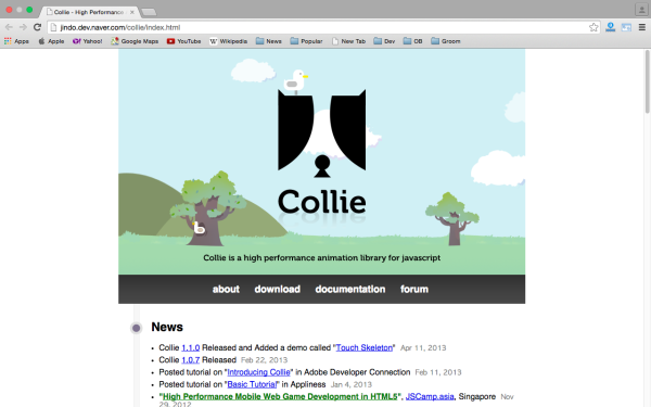 best HTML5 and javascript game engine libraries  - collie
