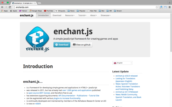 best HTML5 and javascript game engine libraries  enchantjs