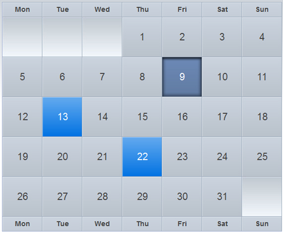 Create astonishing iCal-like calendars with jQuery