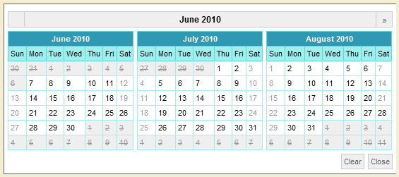 JavaScript Calendar Component