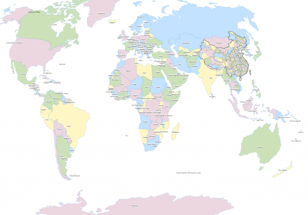 世界地图 winkel3投影