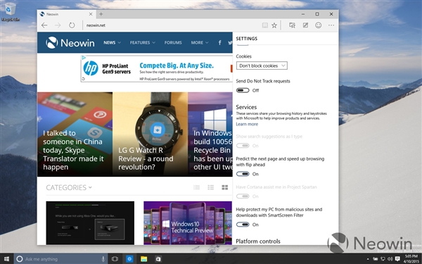 一次看个够！Windows 10最新版暴多截图