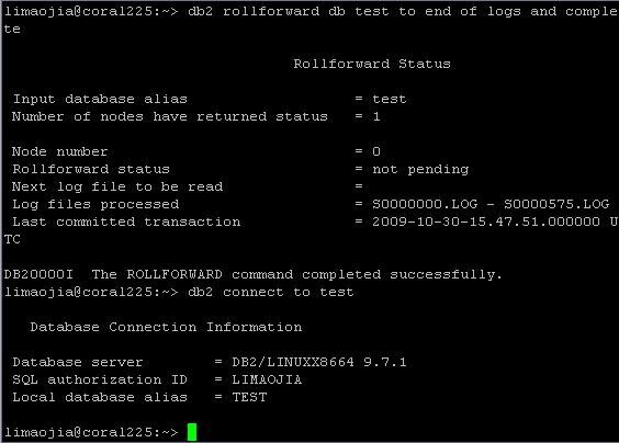 图 9. Rollforward Completed