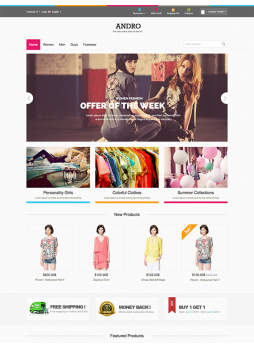 Andro - Multipurpose OpenCart 2.X 自适应主题模板 ABC-0651-01