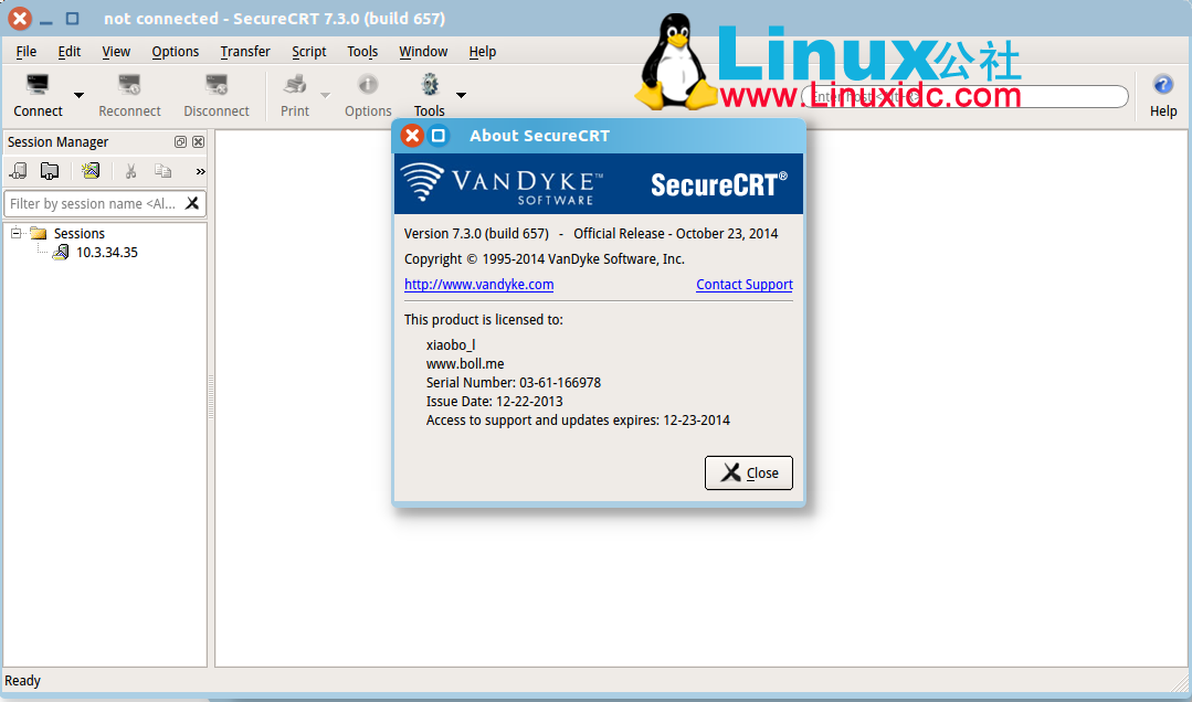 Ubuntu 14.10安装SecureCRT 7.3