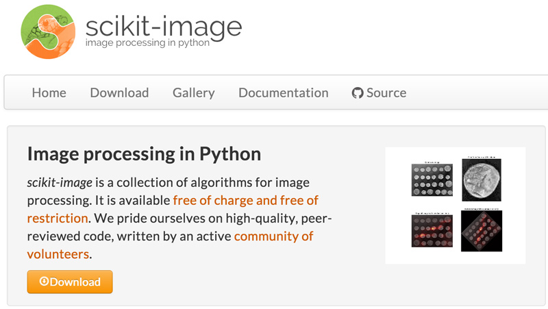 scikit-image home page