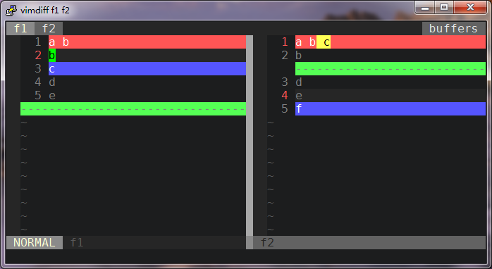 vimdiff