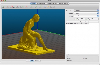 3D 打印机 G-code 生成工具