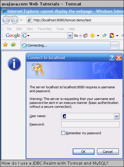 Basic authentication required to access test servlet Basic authentication required to access test servlet