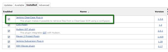 图 7. ClearCase 插件安装成功