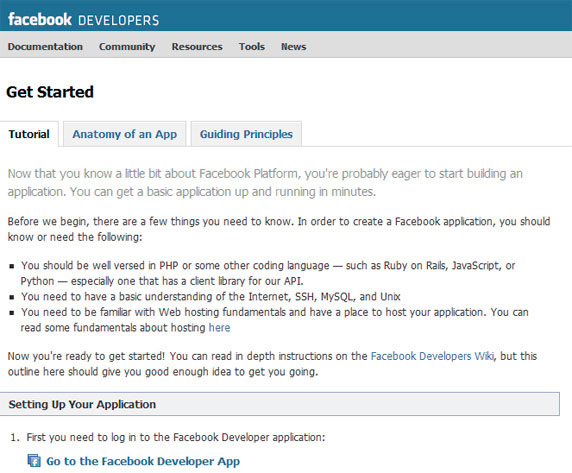图 14 显示了 Get Started 站点