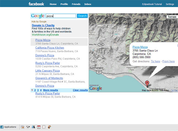 图 33 显示了应用程序工具栏内的应用程序书签