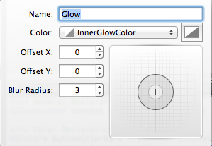 Adding a glow in PaintCode