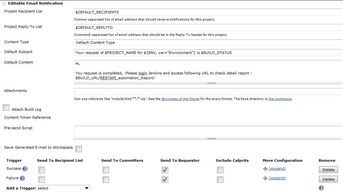 图 21.Email 通知配置