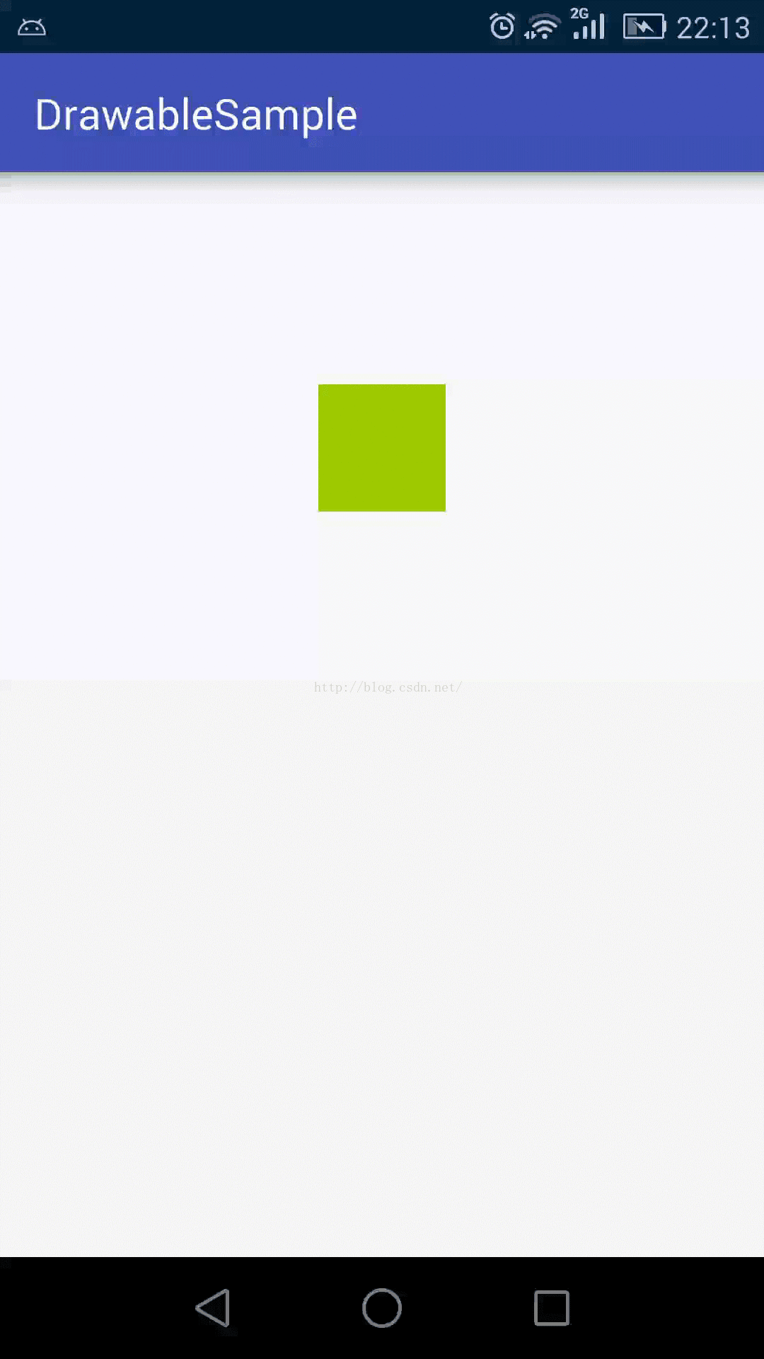 的自定义drawable也需要继承drawable并实现animatable接口，