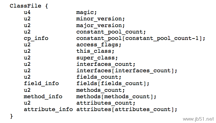 .class文件（字节码）的结构