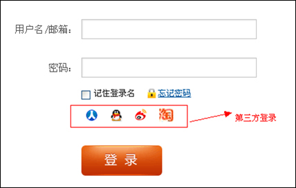 第三方平台登录