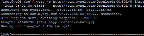 WdOS源码编译安装MySQL 5.5.25a_安装_14