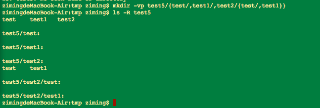 linux命令3--mkdir