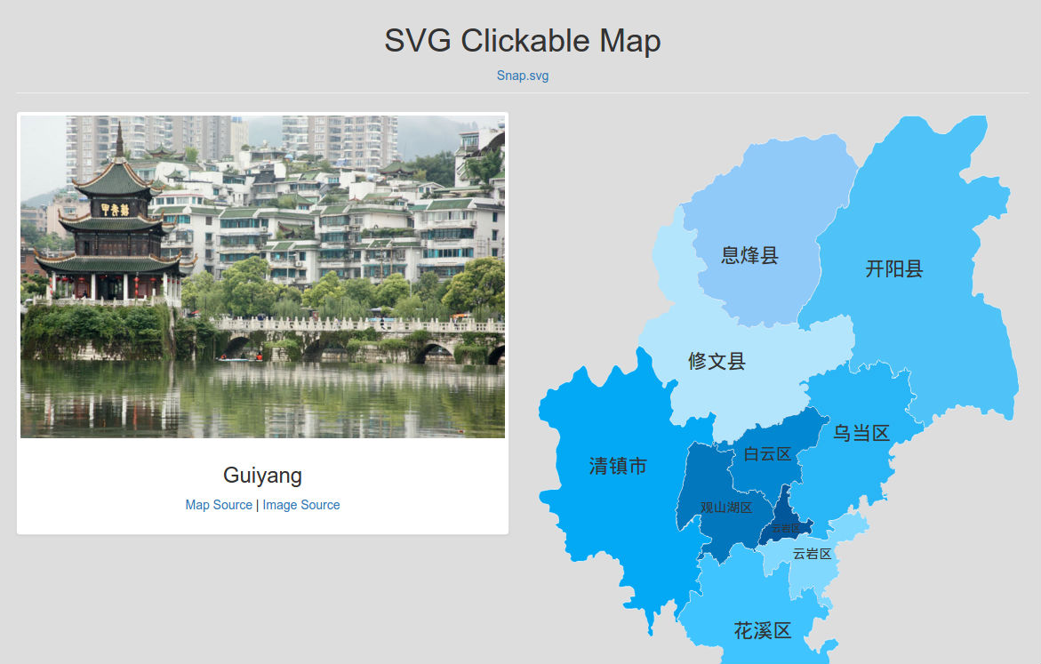 SVG Clickable Map
