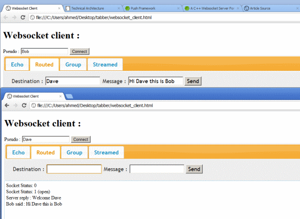 c 实现的 websocket 服务器