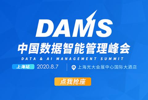 2020 DAMS中国数据智能管理峰会-上海站