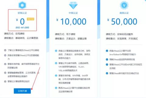 ZStack云计算在线认证——ZCCT限时免费!