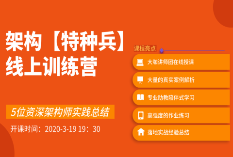 架构【特种兵】线上训练营