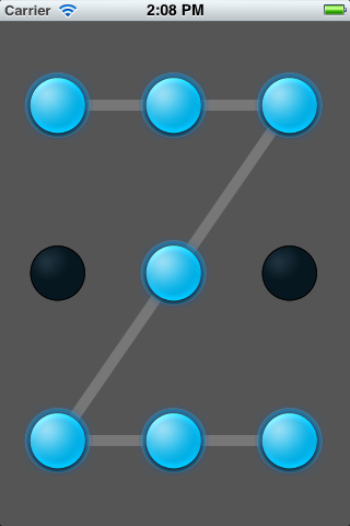 实现类似android样式的锁屏和解锁功能