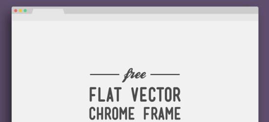 Flat Vector Chrome Frame (PSD AI) by Jeffrey Kam