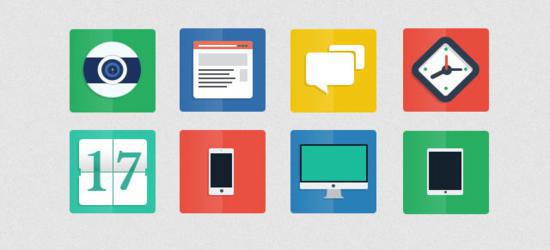 Flat Icons (PSD) by Alberto
