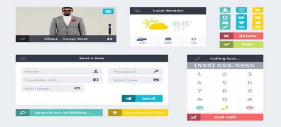 Flat UI (PSD) by Andy Law