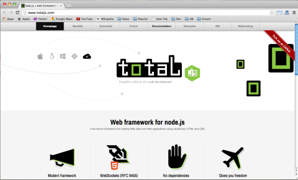 Node.js web framework - totaljs