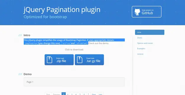 jQuery-Pagination-plugin