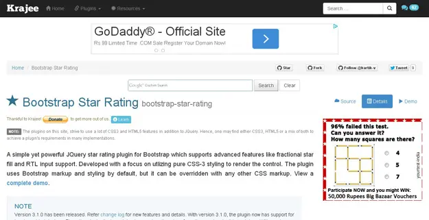 Bootstrap Star Rating