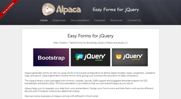 Alpaca  Easy Forms for jQuery