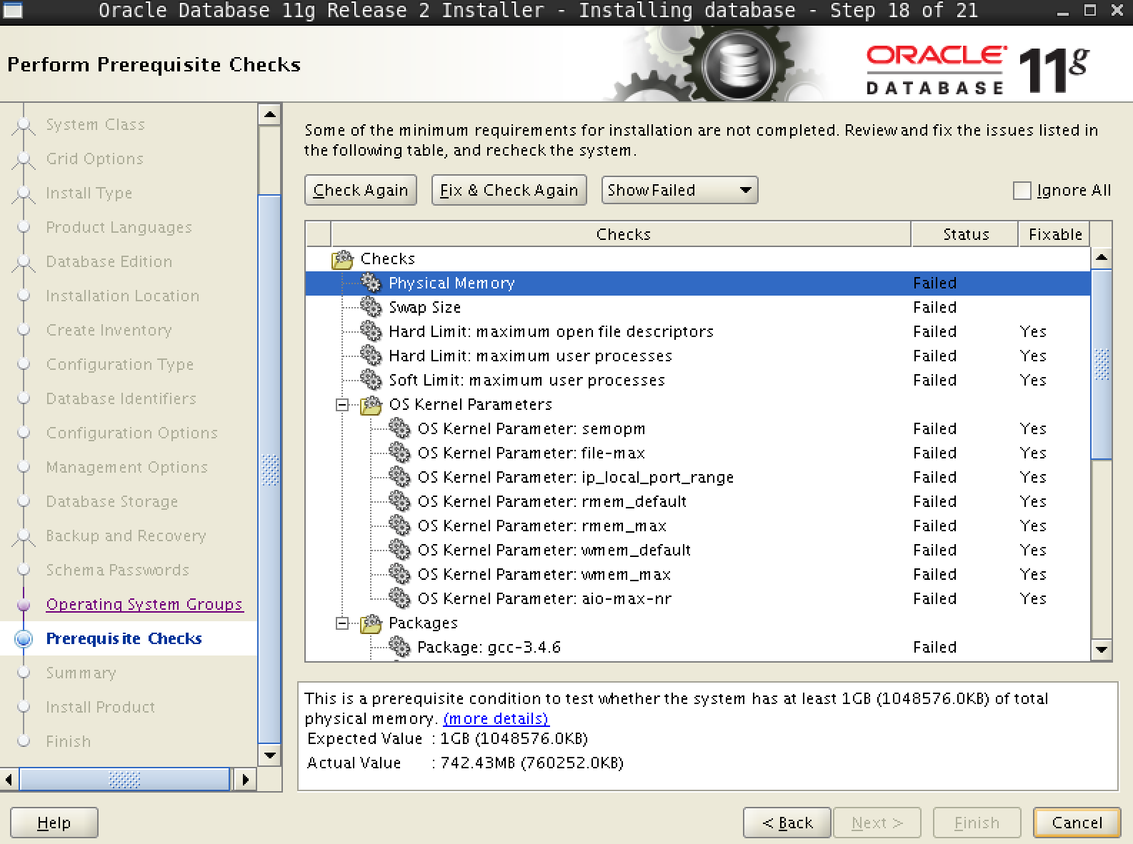 安装和配置oracle的依赖环境