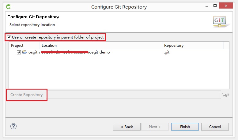 将自己创建的项目与本地仓库配置起来