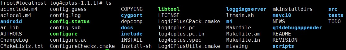 log4cplus-1.1.1目录