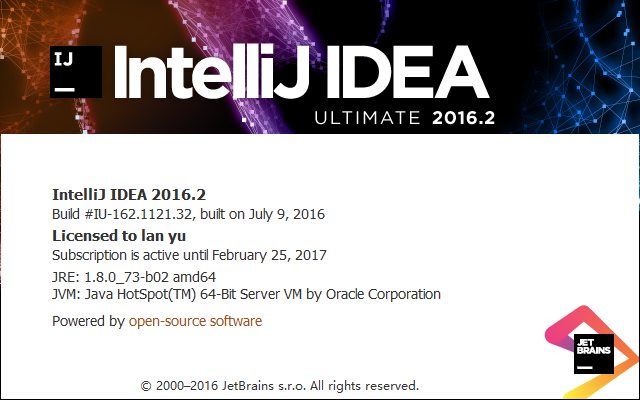 IntelliJ IDEA 2016.2激活