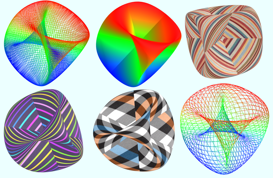 数学图形之sinesurface与粽子曲面