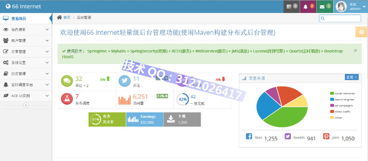 Springmvc+mybatis+shiro框架整合 高并发 大数据 bootstrap ehcache 企业级应用 - zookeeperkafka - zookeeperkafka的博客