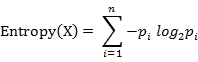 Information entropy formula